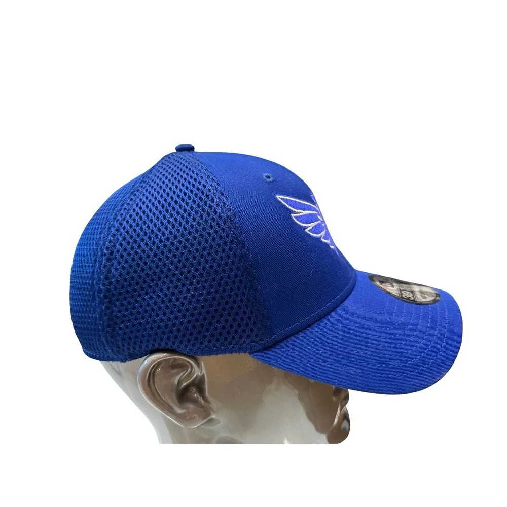 New Era 39THIRTY Louisville Battlehawks Blue Flex Fit Hat‎ L/XL Wing Logo